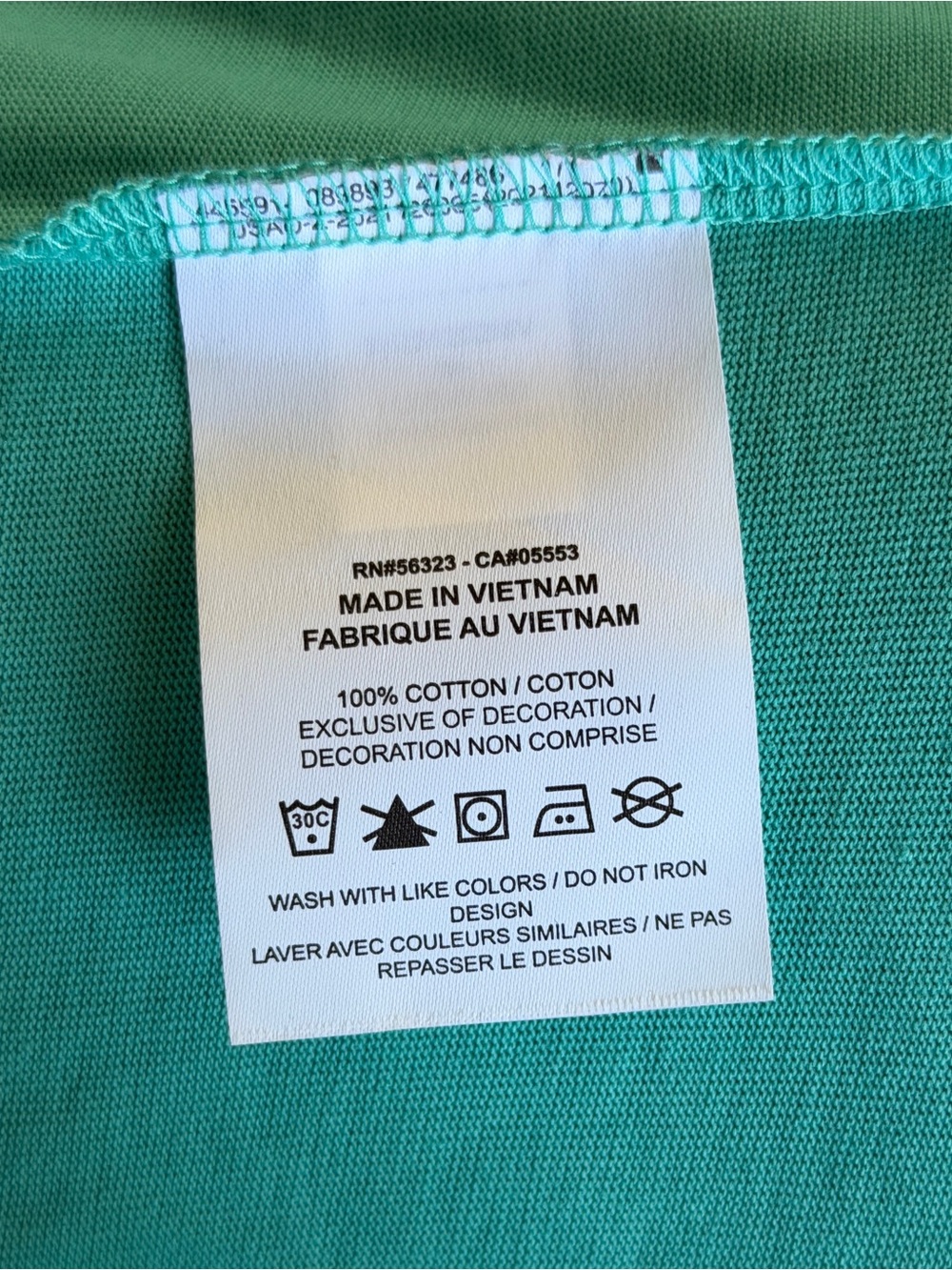Air Jordan Men's AJ Patch Teal Short Sleeve Crew Tee - Picture 5 of 5
